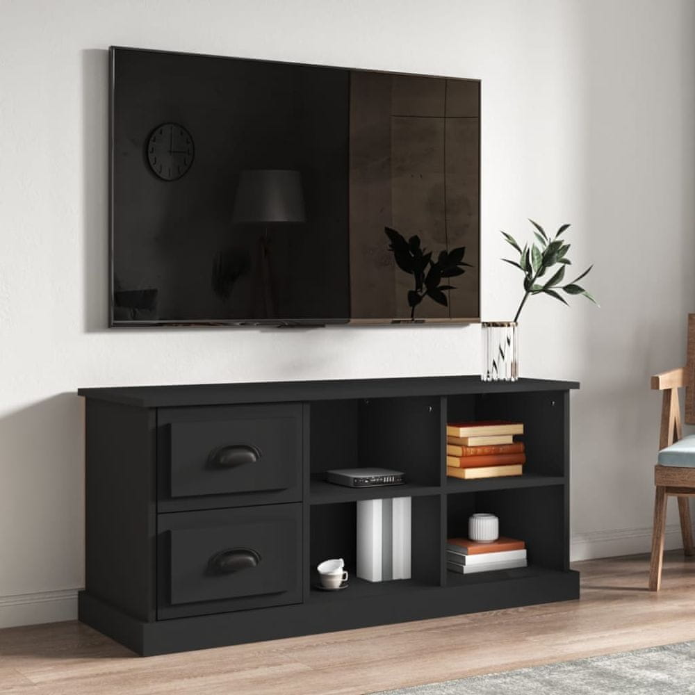 Vidaxl TV skrinka čierna 102x35,5x47,5 cm kompozitné drevo